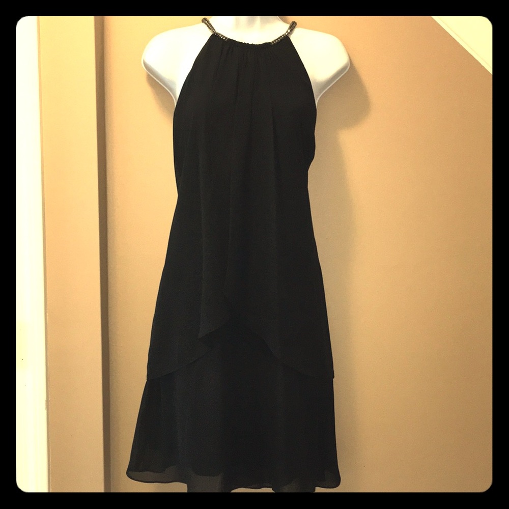 SL Fashions NY✨🖤 Fancy Black MIDI Dress🖤✨
